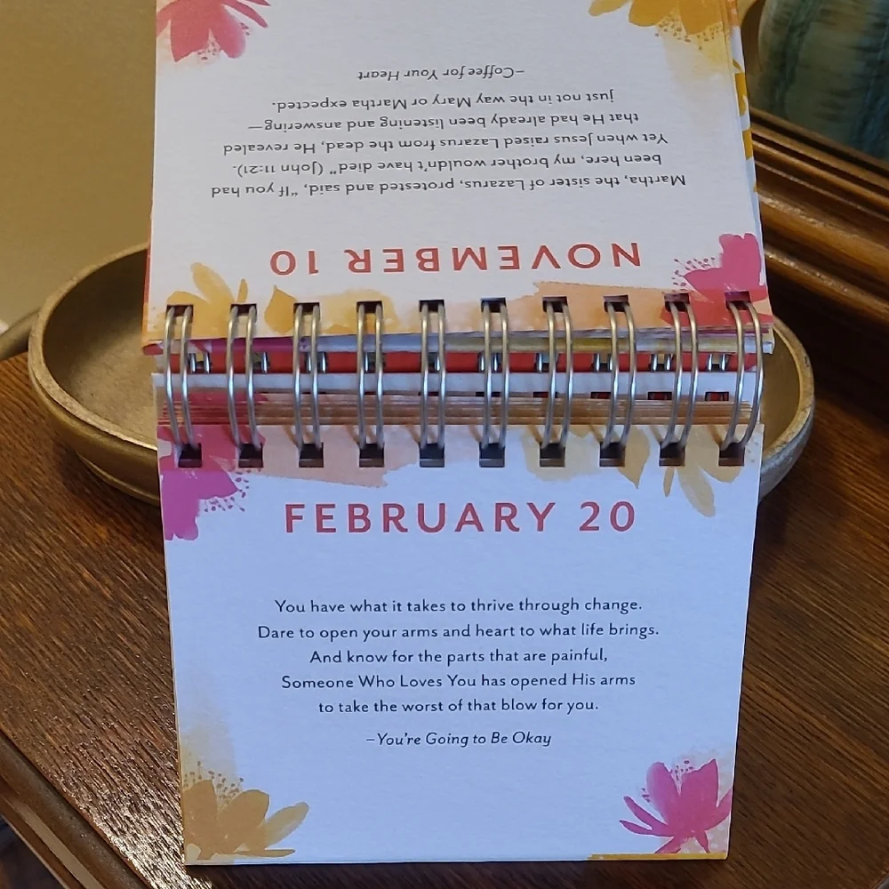 Holley Gerth Inspirational Desk Calendar - Pink and Blue
